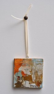 Image of Original art by Melissa Payne Baker - 3"x3" Itty Bitty Angel I