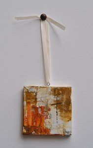 Image of Original art by Melissa Payne Baker - 3"x3" Itty Bitty Cross III