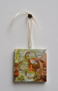 Image of Original art by Melissa Payne Baker - 3"x3" Itty Bitty Quatrefoil I