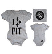 Image of PC I 'Steel' PIT Baby Onesie Grey