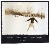 Image of SHIRLEY DOES SPREAD EAGLE 1940 VINTAGE SNAPSHOT PHOTO 
