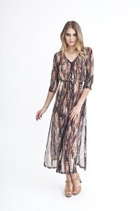 Watercolour print dress