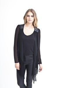 Black Fringe Jacket
