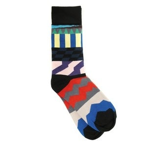 Image of Pigment Blue Hue Toe Pattern by Paisley Sockwear.