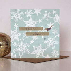 Image of 'Let it Snow' Contemporary Christmas Card