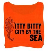 Image of Itty Bitty City By The Sea Crop Top - Neon Yellow