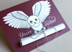 Image of Snowy Owl DIY Invitation (10)