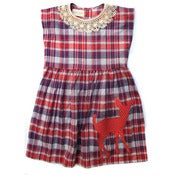 Image of Deer Plaid Dress 