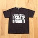 Image of Youth's "It's My Skate Night™ " Tee Crew Neck: Black w/ White Print
