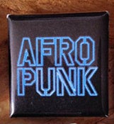 Image of Afropunk Pin Blue Neon