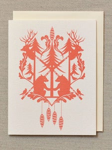 Image of Red Cuckoo Holiday Card