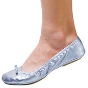 Image of Silver Ballet Flat