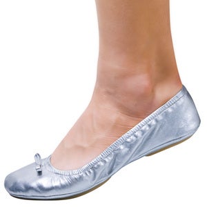 Image of Silver Ballet Flat