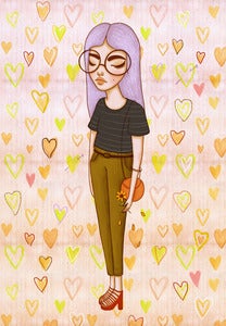 Image of HE LOVES ME, HE LOVES ME NOT - 5" X 7" PRINT