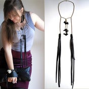Image of Ford Leather Fringe Necklace