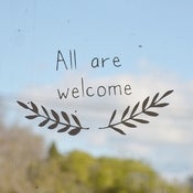 All are welcome - sticker