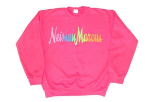 Image of Neiman Marcus "Neon Pink" Crewneck