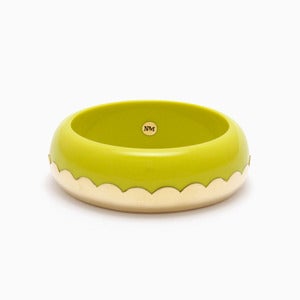 Image of Donut Bangle | Acid Yellow + Golden