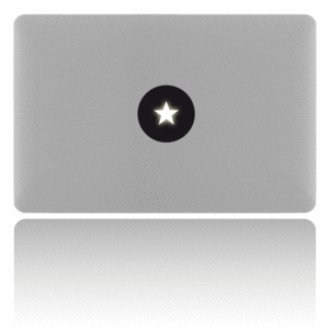Image of MacBook sticker star