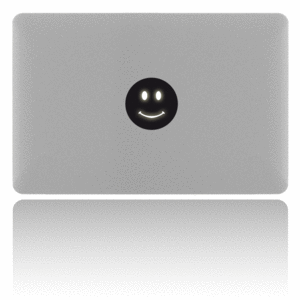 Image of MacBook sticker smile