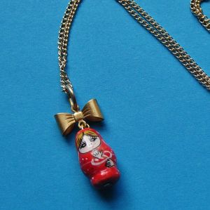 Image of Lucky Doll Charm Necklace (Various Colours)