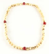 Image of Azaid Mixed Necklace Natural and Red