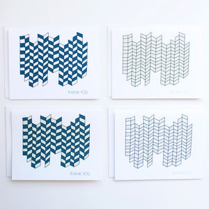 Image of Herringbone Thank You Cards