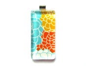 Image of Bright Floral - Rectangle Glass Pendant
