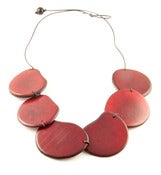 Image of Rosa De Tagua Simple Red