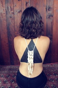 Image of White Skies Macramé Necklace