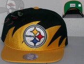 Image of Pittsburgh Steelers Shark Tooth Yellow/Black Snapback Hat Cap