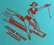 Image of Cross Roads Vintage Pin-Up Blue T-Shirt: Women's