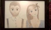 Image of Personalised watercolour portrait - Couple