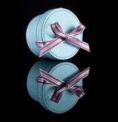 Image of The Messenger Stories Range Blue Mini Hat Box - only with Jewelry purchase
