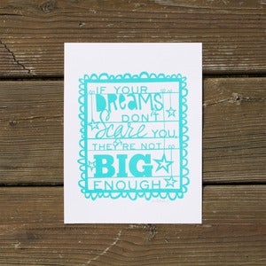 Image of Big Dreams Silkscreen Print - Bermuda