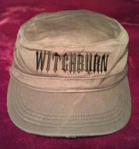 Image of Witchburn Distressed Military Hat (Olive)