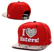 Image of NEW! DGK "I Love Haters" Snake Snapback Hat Collection