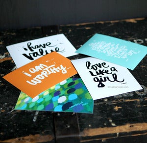 Image of GIRL POWER mini print set