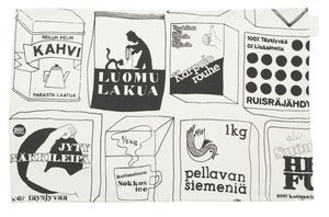 Image of Kauppareissu tea towel/table mat large |<br /> Kauppareissu-keittiöliina/tabletti, iso