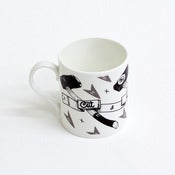 Image of Cut & Think & Drink Mug by JaguarShoes Collective