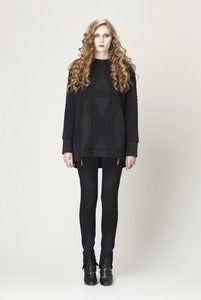 Image of BLACK DIAMOND CHAIN SWEATER