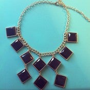 Image of "Don't Be A Square" Geometric Statement Necklace
