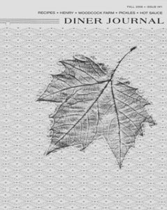 Photocopy of Diner Journal No. 1