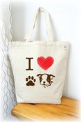 Image of I love Boston Terrier Tote