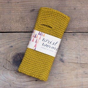 Image of Original Wrist Worms, Merino, Mustard