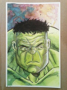 Image of Original: Hulk Watercolor