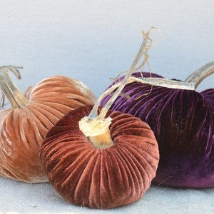 Image of Velvet Plush Pumpkin Fall Jewels Trio