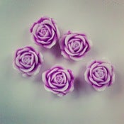Image of PURPLE ROSE BUTTON COVERS