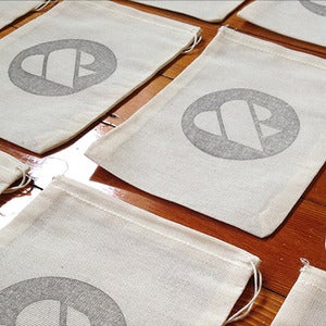Image of Hand-Stamped Muslin Bag