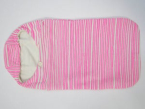 Image of Baby Cocoon Neon Pink Stripes